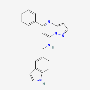 N-(1H-indol-5-ylmethyl)-5-phenylpyrazolo[1,5-a]pyrimidin-7-amine