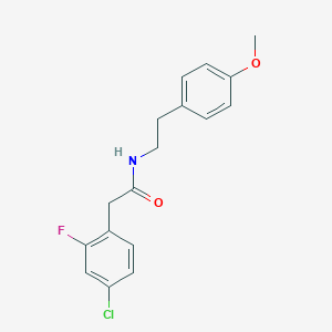 2-(4-chloro-2-fluorophenyl)-N-[2-(4-methoxyphenyl)ethyl]acetamide