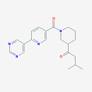 3-methyl-1-{1-[(6-pyrimidin-5-ylpyridin-3-yl)carbonyl]piperidin-3-yl}butan-1-one