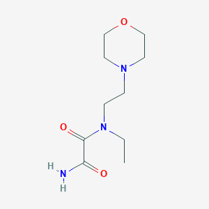 molecular formula C10H19N3O3 B5474916 N-ethyl-N-(2-morpholin-4-ylethyl)ethanediamide 