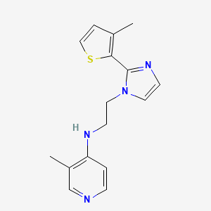 3-methyl-N-{2-[2-(3-methyl-2-thienyl)-1H-imidazol-1-yl]ethyl}pyridin-4-amine