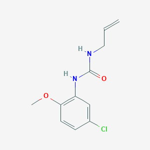 molecular formula C11H13ClN2O2 B5475007 N-allyl-N'-(5-chloro-2-methoxyphenyl)urea 