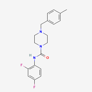 molecular formula C19H21F2N3O B5475017 N-(2,4-difluorophenyl)-4-(4-methylbenzyl)-1-piperazinecarboxamide 