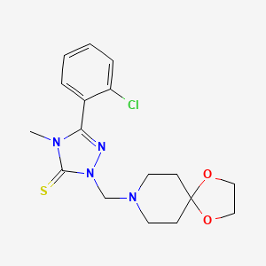 5-(2-chlorophenyl)-2-(1,4-dioxa-8-azaspiro[4.5]dec-8-ylmethyl)-4-methyl-2,4-dihydro-3H-1,2,4-triazole-3-thione