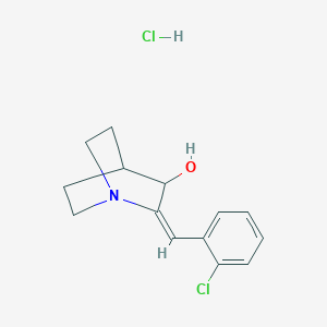 2-(2-chlorobenzylidene)quinuclidin-3-ol hydrochloride