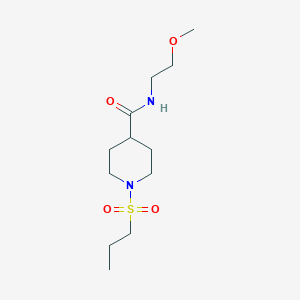 N-(2-methoxyethyl)-1-(propylsulfonyl)-4-piperidinecarboxamide