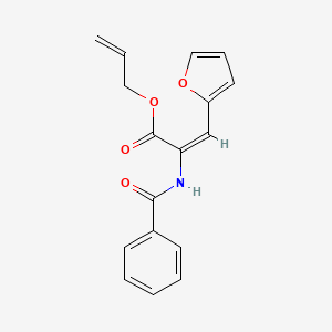 molecular formula C17H15NO4 B5475267 allyl 2-(benzoylamino)-3-(2-furyl)acrylate 