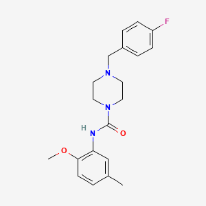 4-[(4-fluorophenyl)methyl]-N-(2-methoxy-5-methylphenyl)piperazine-1-carboxamide