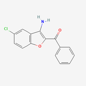 molecular formula C15H10ClNO2 B5475315 (3-amino-5-chloro-1-benzofuran-2-yl)(phenyl)methanone 