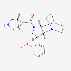 rel-(2R,3R,6R)-5-[rel-(1R,5S,6r)-3-azabicyclo[3.1.0]hex-6-ylcarbonyl]-3-(2-methoxyphenyl)-1,5-diazatricyclo[5.2.2.0~2,6~]undecane dihydrochloride