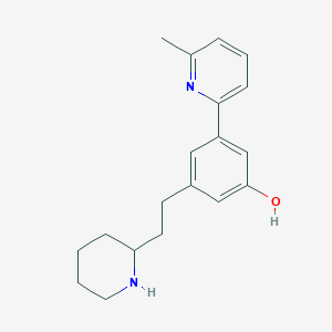 3-(6-methylpyridin-2-yl)-5-(2-piperidin-2-ylethyl)phenol