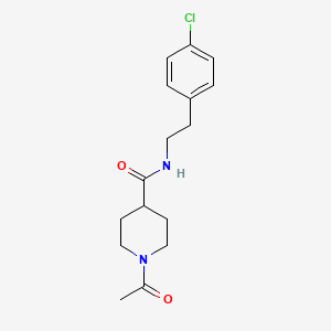 molecular formula C16H21ClN2O2 B5475338 1-acetyl-N-[2-(4-chlorophenyl)ethyl]piperidine-4-carboxamide 