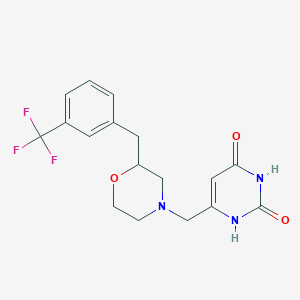 6-({2-[3-(trifluoromethyl)benzyl]-4-morpholinyl}methyl)-2,4(1H,3H)-pyrimidinedione