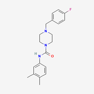 N-(3,4-dimethylphenyl)-4-(4-fluorobenzyl)-1-piperazinecarboxamide