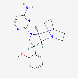 molecular formula C20H25N5O B5475358 2-[(3R*,3aR*,7aR*)-3-(2-methoxyphenyl)hexahydro-4,7-ethanopyrrolo[3,2-b]pyridin-1(2H)-yl]pyrimidin-4-amine 