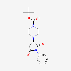 Tert-butyl 4-(2,5-dioxo-1-phenylpyrrolidin-3-yl)piperazine-1-carboxylate