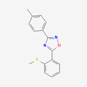 3-(4-methylphenyl)-5-[2-(methylthio)phenyl]-1,2,4-oxadiazole