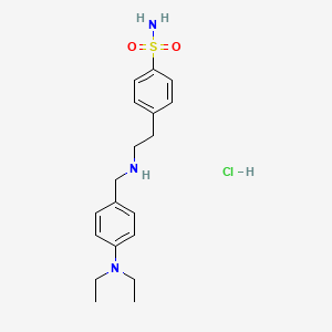 4-(2-{[4-(diethylamino)benzyl]amino}ethyl)benzenesulfonamide hydrochloride