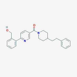 molecular formula C26H28N2O2 B5475423 [2-(5-{[4-(2-phenylethyl)piperidin-1-yl]carbonyl}pyridin-2-yl)phenyl]methanol 