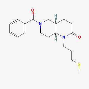 molecular formula C19H26N2O2S B5475492 (4aS*,8aR*)-6-benzoyl-1-[3-(methylthio)propyl]octahydro-1,6-naphthyridin-2(1H)-one 