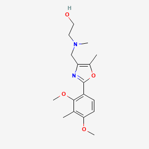 molecular formula C17H24N2O4 B5475496 2-[{[2-(2,4-dimethoxy-3-methylphenyl)-5-methyl-1,3-oxazol-4-yl]methyl}(methyl)amino]ethanol 