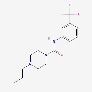 4-propyl-N-[3-(trifluoromethyl)phenyl]piperazine-1-carboxamide