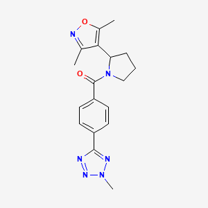 5-(4-{[2-(3,5-dimethylisoxazol-4-yl)pyrrolidin-1-yl]carbonyl}phenyl)-2-methyl-2H-tetrazole