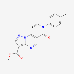 methyl 2-methyl-7-(4-methylphenyl)-6-oxo-6,7-dihydropyrazolo[1,5-a]pyrido[3,4-e]pyrimidine-3-carboxylate