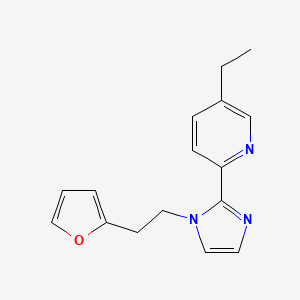 5-ethyl-2-{1-[2-(2-furyl)ethyl]-1H-imidazol-2-yl}pyridine