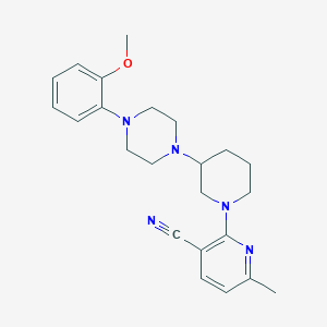 molecular formula C23H29N5O B5475639 2-{3-[4-(2-methoxyphenyl)-1-piperazinyl]-1-piperidinyl}-6-methylnicotinonitrile 