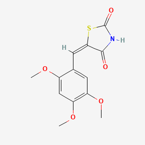 (5E)-5-[(2,4,5-trimethoxyphenyl)methylidene]-1,3-thiazolidine-2,4-dione