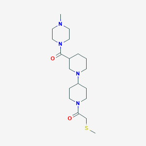 3-[(4-methylpiperazin-1-yl)carbonyl]-1'-[(methylthio)acetyl]-1,4'-bipiperidine