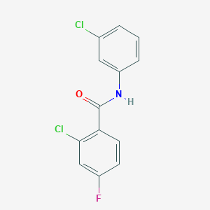 2-chloro-N-(3-chlorophenyl)-4-fluorobenzamide