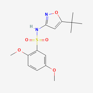 N-(5-tert-butyl-1,2-oxazol-3-yl)-2,5-dimethoxybenzenesulfonamide