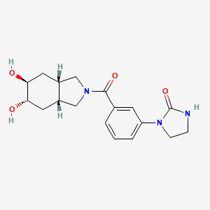 molecular formula C18H23N3O4 B5475849 1-(3-{[(3aR*,5S*,6S*,7aS*)-5,6-dihydroxyoctahydro-2H-isoindol-2-yl]carbonyl}phenyl)-2-imidazolidinone 