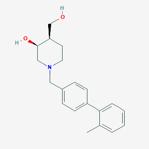 (3S*,4R*)-4-(hydroxymethyl)-1-[(2'-methyl-4-biphenylyl)methyl]-3-piperidinol