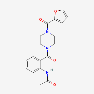 N-(2-{[4-(2-furoyl)-1-piperazinyl]carbonyl}phenyl)acetamide