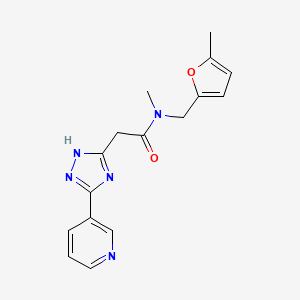 N-methyl-N-[(5-methyl-2-furyl)methyl]-2-(3-pyridin-3-yl-1H-1,2,4-triazol-5-yl)acetamide