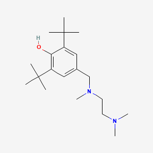 molecular formula C20H36N2O B5475943 2,6-Ditert-butyl-4-[[2-(dimethylamino)ethyl-methylamino]methyl]phenol 