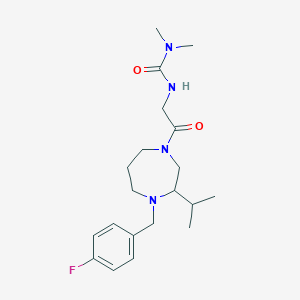 N'-{2-[4-(4-fluorobenzyl)-3-isopropyl-1,4-diazepan-1-yl]-2-oxoethyl}-N,N-dimethylurea