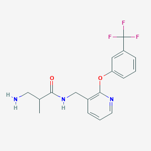 3-amino-2-methyl-N-({2-[3-(trifluoromethyl)phenoxy]pyridin-3-yl}methyl)propanamide