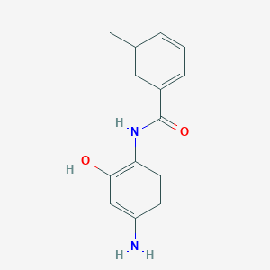 molecular formula C14H14N2O2 B5476012 N-(4-amino-2-hydroxyphenyl)-3-methylbenzamide 