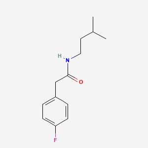 molecular formula C13H18FNO B5476033 2-(4-fluorophenyl)-N-(3-methylbutyl)acetamide 