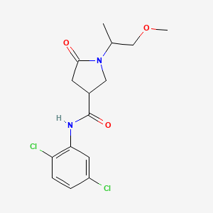 N-(2,5-dichlorophenyl)-1-(1-methoxypropan-2-yl)-5-oxopyrrolidine-3-carboxamide