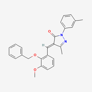 4-[2-(benzyloxy)-3-methoxybenzylidene]-5-methyl-2-(3-methylphenyl)-2,4-dihydro-3H-pyrazol-3-one