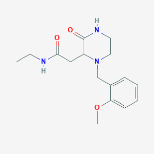 N-ethyl-2-[1-(2-methoxybenzyl)-3-oxo-2-piperazinyl]acetamide