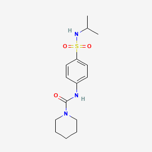 N-[4-(propan-2-ylsulfamoyl)phenyl]piperidine-1-carboxamide