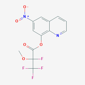 molecular formula C13H8F4N2O5 B5476185 6-NITRO-8-QUINOLYL 2,3,3,3-TETRAFLUORO-2-METHOXYPROPANOATE 