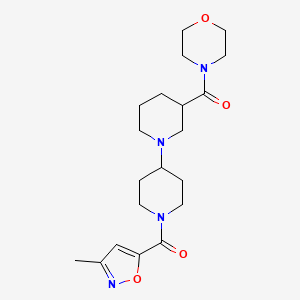 1'-[(3-methylisoxazol-5-yl)carbonyl]-3-(morpholin-4-ylcarbonyl)-1,4'-bipiperidine