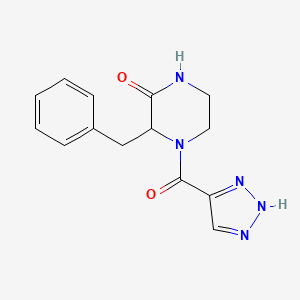 3-benzyl-4-(1H-1,2,3-triazol-5-ylcarbonyl)-2-piperazinone